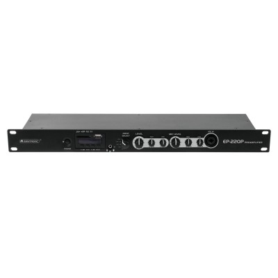 Pradinis stiprintuvas su MP3 grotuvu OMNITRONIC EP-220P Pradinis stiprintuvas su MP3 grotuvu OMNITRONIC EP-220P