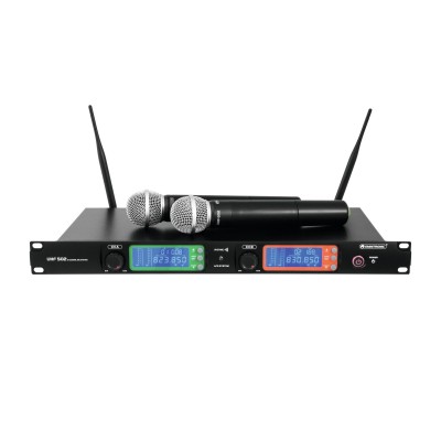 OMNITRONIC UHF-502 2-Channel Wireless Mic System 823-832MHz OMNITRONIC UHF-502 2-Channel Wireless Mic System 823-832MHz