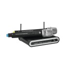 Dviejų bevielių mikrofonų komplektas OMNITRONIC UHF-202 863.42+864.99MHz
