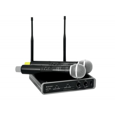 OMNITRONIC UHF-102 Wireless Mic System 825.3/864.1MHz OMNITRONIC UHF-102 Wireless Mic System 825.3/864.1MHz