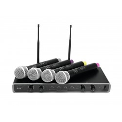 OMNITRONIC UHF-104 Wireless Mic System 823.5/825.3/863.1/864.1MH