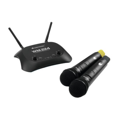 OMNITRONIC WM-224 2-Channel Wireless Microphone System 2.4GHz OMNITRONIC WM-224 2-Channel Wireless Microphone System 2.4GHz