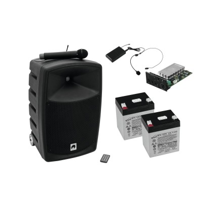 Garso kolonelė su akumuliatoriumi OMNITRONIC komplektas WAMS-10BT1 + mikrofonas ant galvos + akumuliatorius Garso kolonelė su akumuliatoriumi OMNITRONIC komplektas WAMS-10BT1 + mikrofonas ant galvos + akumuliatorius