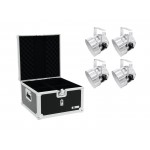 EUROLITE Set 4x LED PAR-56 RGB sil + Case