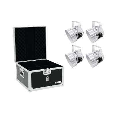 EUROLITE Set 4x LED PAR-56 RGB sil + Case EUROLITE Set 4x LED PAR-56 RGB sil + Case