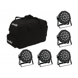 EUROLITE Set 5x LED SLS-180 + Softbag EUROLITE Set 5x LED SLS-180 + Softbag