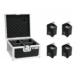 EUROLITE Set 4x AKKU UP-4 HCL Spot WDMX bk + Case EUROLITE Set 4x AKKU UP-4 HCL Spot WDMX bk + Case