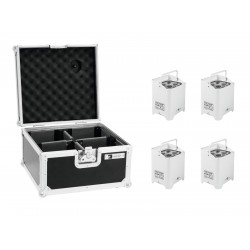 EUROLITE Set 4x AKKU UP-4 HCL Spot WDMX wh + Case EUROLITE Set 4x AKKU UP-4 HCL Spot WDMX wh + Case