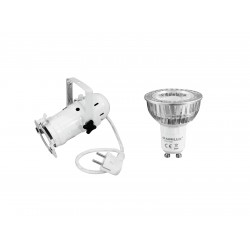 EUROLITE Set PAR-16 Spot wh + GU-10 230V COB 1x3W LED 2700K EUROLITE Set PAR-16 Spot wh + GU-10 230V COB 1x3W LED 2700K
