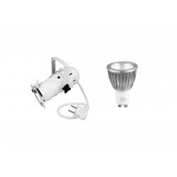 EUROLITE Set PAR-16 Spot wh + GU-10 230V COB 7W 6400K EUROLITE Set PAR-16 Spot wh + GU-10 230V COB 7W 6400K