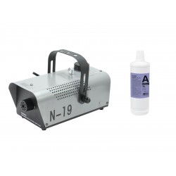EUROLITE Set N-19 Smoke machine silver + A2D Action smoke fluid EUROLITE Set N-19 Smoke machine silver + A2D Action smoke fluid