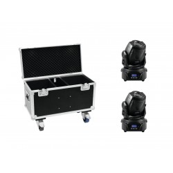 EUROLITE Set 2x LED TMH-60 MK2 + Case with wheels EUROLITE Set 2x LED TMH-60 MK2 + Case with wheels