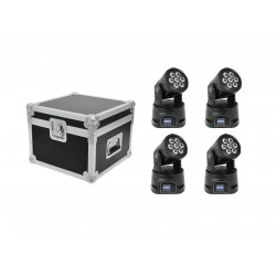 EUROLITE Set 4x LED TMH-9 + Case EUROLITE Set 4x LED TMH-9 + Case