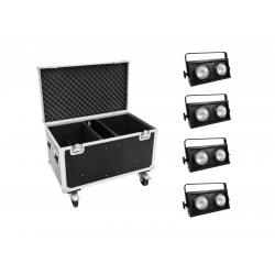 EUROLITE Set 4x Audience Blinder 2x100W LED COB + Case EUROLITE Set 4x Audience Blinder 2x100W LED COB + Case