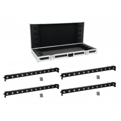EUROLITE Set 4x LED BAR-1250 RGB+UV + EC Case EUROLITE Set 4x LED BAR-1250 RGB+UV + EC Case