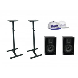 OMNITRONIC Set 2x ARM-6.5 studio monitor + 2x MO-1 stand OMNITRONIC Set 2x ARM-6.5 studio monitor + 2x MO-1 stand