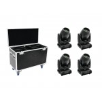 FUTURELIGHT Set 4x DMB-160 LED Moving-Head + Case