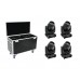 FUTURELIGHT Set 4x DMB-160 LED Moving-Head + Case FUTURELIGHT Set 4x DMB-160 LED Moving-Head + Case