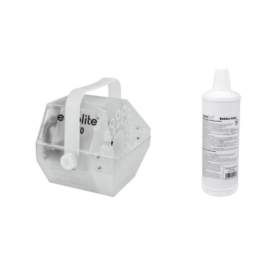 Muilo burbulų mašinos EUROLITE Set LED B-70 + 1 litro skysčio jai rinkinys Muilo burbulų mašinos EUROLITE Set LED B-70 + 1 litro skysčio jai rinkinys