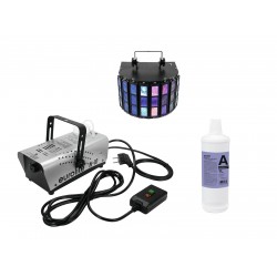 EUROLITE Set N-10 silber + A2D Fluid 1l + LED Mini D-5 EUROLITE Set N-10 silber + A2D Fluid 1l + LED Mini D-5