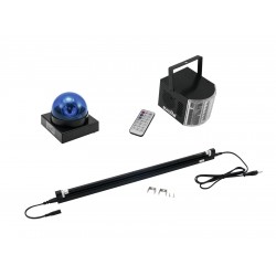 EUROLITE Set LED Buzzer-Polizeilicht blue + LED Mini D-4 + UV tu EUROLITE Set LED Buzzer-Polizeilicht blue + LED Mini D-4 + UV tu