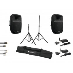 OMNITRONIC Set VFM-215AP + VFM-215A + WS-1T + WS-1R + Speaker st OMNITRONIC Set VFM-215AP + VFM-215A + WS-1T + WS-1R + Speaker st