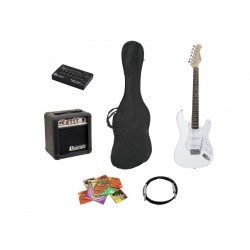 DIMAVERY EGS-10X electric guitar set, white DIMAVERY EGS-10X electric guitar set, white