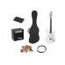 DIMAVERY EGS-10X electric guitar set, white DIMAVERY EGS-10X electric guitar set, white