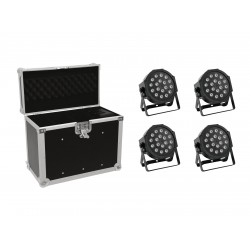 EUROLITE Set 4x LED SLS-180 + Case EC-SL4M size M EUROLITE Set 4x LED SLS-180 + Case EC-SL4M size M