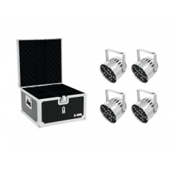 EUROLITE Set 4x LED PAR-56 QCL Short sil + EPS Case EUROLITE Set 4x LED PAR-56 QCL Short sil + EPS Case