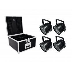 EUROLITE Set 4x LED PAR-56 QCL Short sw + PRO Case EUROLITE Set 4x LED PAR-56 QCL Short sw + PRO Case