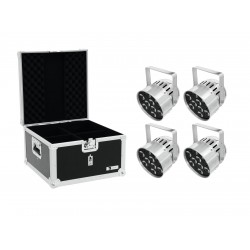 EUROLITE Set 4x LED PAR-56 HCL Short sil + EPS Case EUROLITE Set 4x LED PAR-56 HCL Short sil + EPS Case