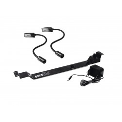 EUROLITE Set 2x Flexilight gooseneck XLR + front panel EUROLITE Set 2x Flexilight gooseneck XLR + front panel