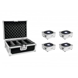 EUROLITE Set 4x AKKU Flat Light 1 silber + Case EUROLITE Set 4x AKKU Flat Light 1 silber + Case