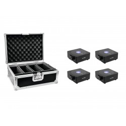 EUROLITE Set 4x AKKU Flat Light 1 black + Case EUROLITE Set 4x AKKU Flat Light 1 black + Case