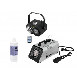 EUROLITE Set LED Mini FE-4 + NH-10 + Smoke Fluid -A2D- 1l EUROLITE Set LED Mini FE-4 + NH-10 + Smoke Fluid -A2D- 1l