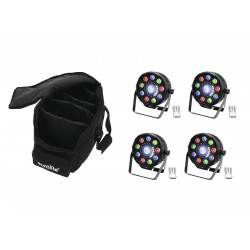 EUROLITE Set 4x LED SLS-9 Hybrid HCL + Soft-Bag EUROLITE Set 4x LED SLS-9 Hybrid HCL + Soft-Bag