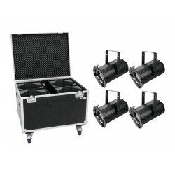 EUROLITE Set 4x LED THA-100F MK2 Theater-Spot + Case EUROLITE Set 4x LED THA-100F MK2 Theater-Spot + Case