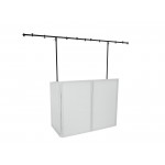 Mobilus DJ stovas OMNITRONIC Set Mobile DJ & Light Stand XL + uždanga