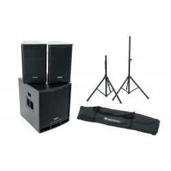 OMNITRONIC Set MAXX-1200DSP 2.1 + Speaker Stand MOVE MK2