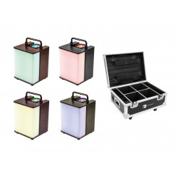 EUROLITE Set 4x AKKU UP-1 Glow QCL + Case EUROLITE Set 4x AKKU UP-1 Glow QCL + Case