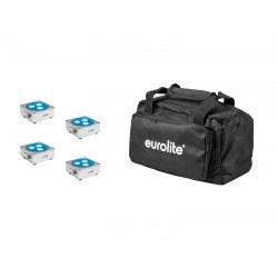 EUROLITE Set 4x AKKU Flat Light 3 sil + Soft-Bag EUROLITE Set 4x AKKU Flat Light 3 sil + Soft-Bag