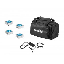 EUROLITE Set 4x AKKU Flat Light 3 sil + Charger + Soft-Bag EUROLITE Set 4x AKKU Flat Light 3 sil + Charger + Soft-Bag