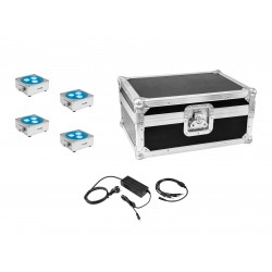 EUROLITE Set 4x AKKU Flat Light 3 sil + Charger + Case EUROLITE Set 4x AKKU Flat Light 3 sil + Charger + Case