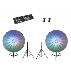 EUROLITE Set 2x LED Umbrella 140 + DMX LED Color Chief + 2x BS-2 EUROLITE Set 2x LED Umbrella 140 + DMX LED Color Chief + 2x BS-2