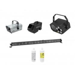 EUROLITE Set LED Mini FE-5 + LED PIX-144 + B-80 + N-19 + Fluid EUROLITE Set LED Mini FE-5 + LED PIX-144 + B-80 + N-19 + Fluid