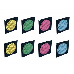 EUROLITE Set 8x Dichroic filter, black frame PAR-64, assorted EUROLITE Set 8x Dichroic filter, black frame PAR-64, assorted