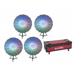 EUROLITE Set 4x LED Umbrella 140 + Case EUROLITE Set 4x LED Umbrella 140 + Case