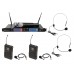 OMNITRONIC Set UHF-502 2-Channel Wireless Mic System+2xBodypack+ OMNITRONIC Set UHF-502 2-Channel Wireless Mic System+2xBodypack+
