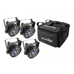 EUROLITE Set 4x AKKU Mini PARty RGBW Spot + Soft-Bag EUROLITE Set 4x AKKU Mini PARty RGBW Spot + Soft-Bag